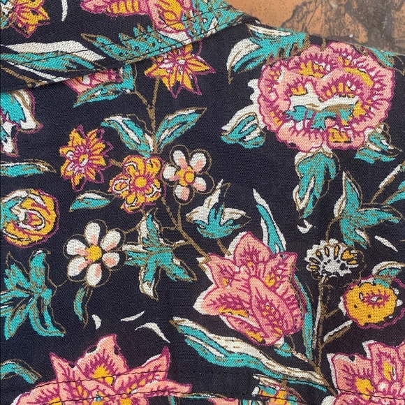 Sundance cotton Floral button down shirt - Picture 6 of 6